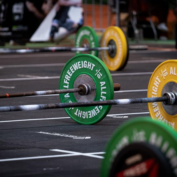 Professional gym interior with strength equipment